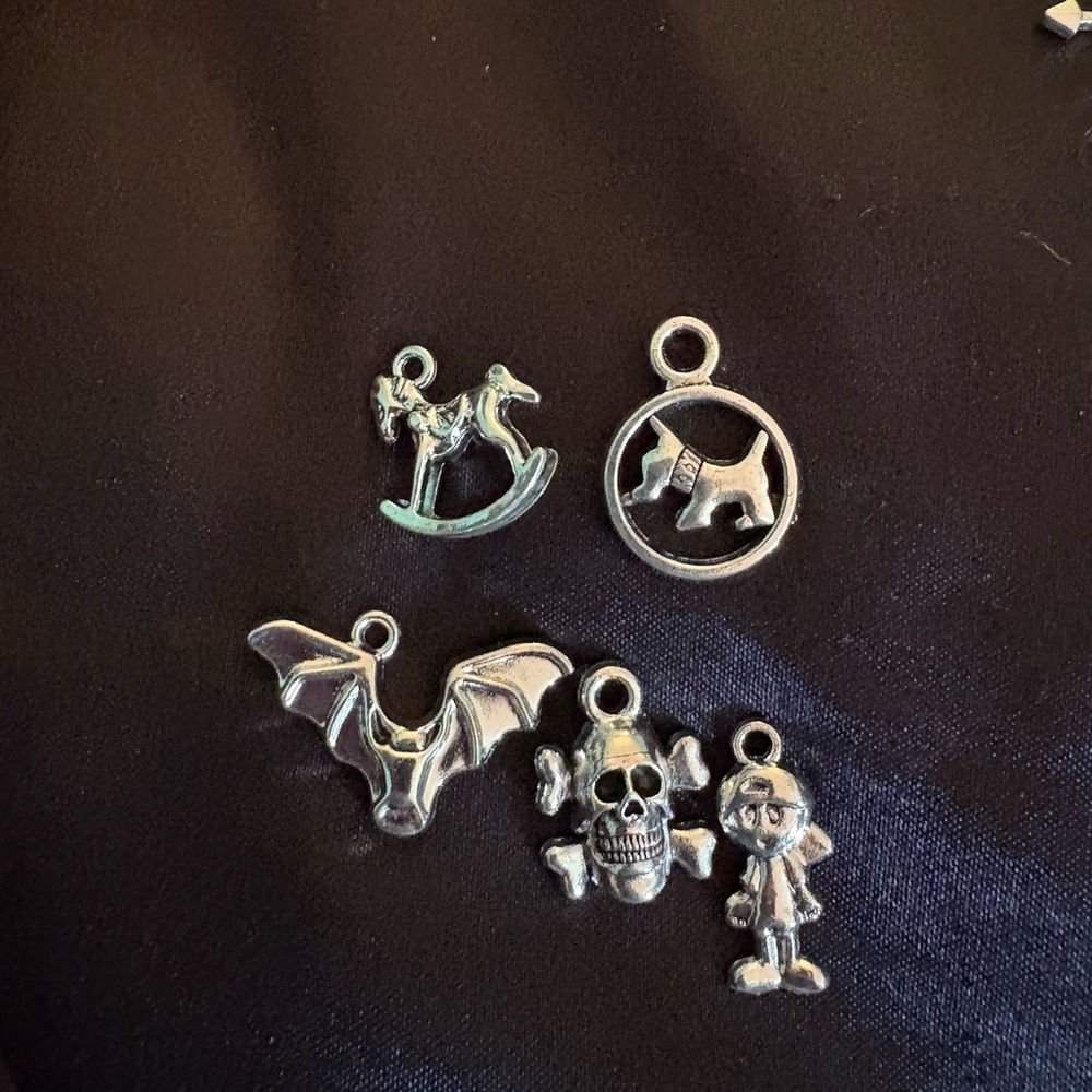 Silver Miscellaneous Charms Set